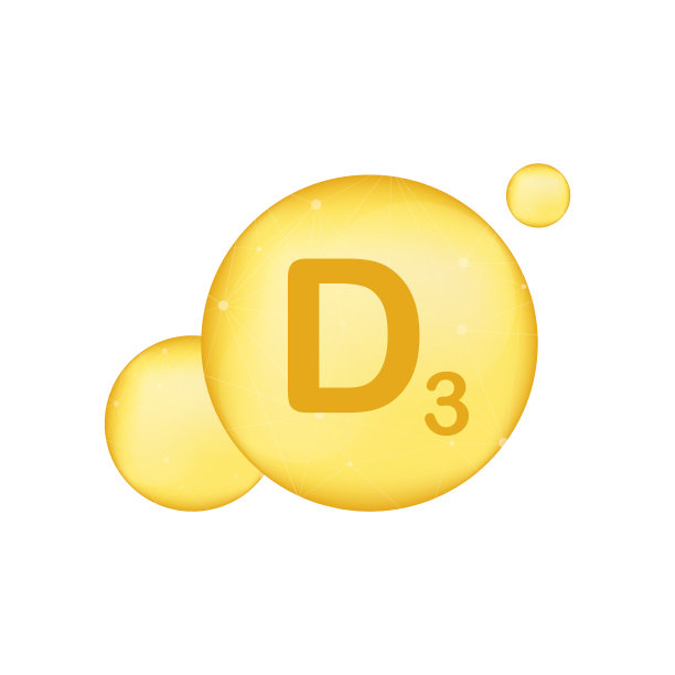 维生素d3黄金闪亮图标。抗坏血酸。矢量图图片下载