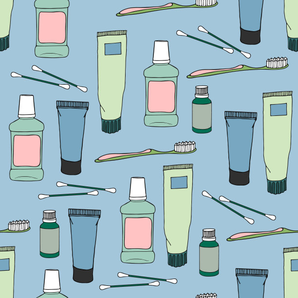 无缝模式与卫生用品图片下载