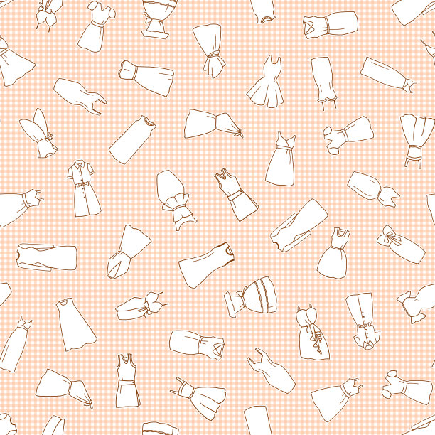 连衣裙图案插画图片下载