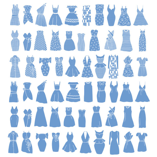 女人的衣服插图，图片下载