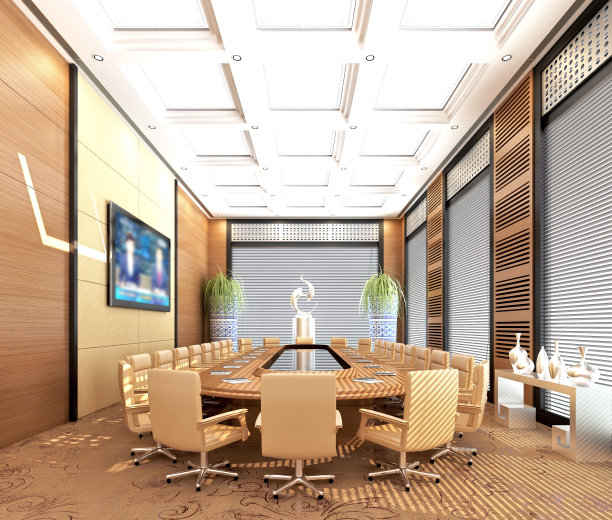 3d渲染会议室图片下载