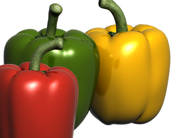 辣椒的3d渲染图片下载