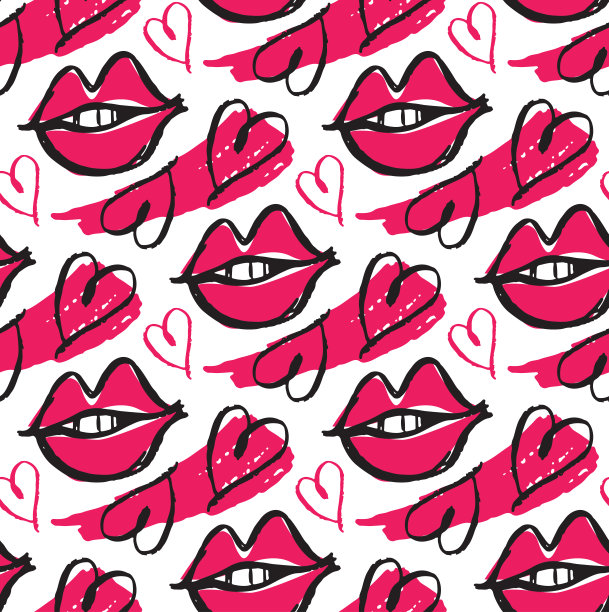 手绘涂鸦时尚艺术图案背景图片下载