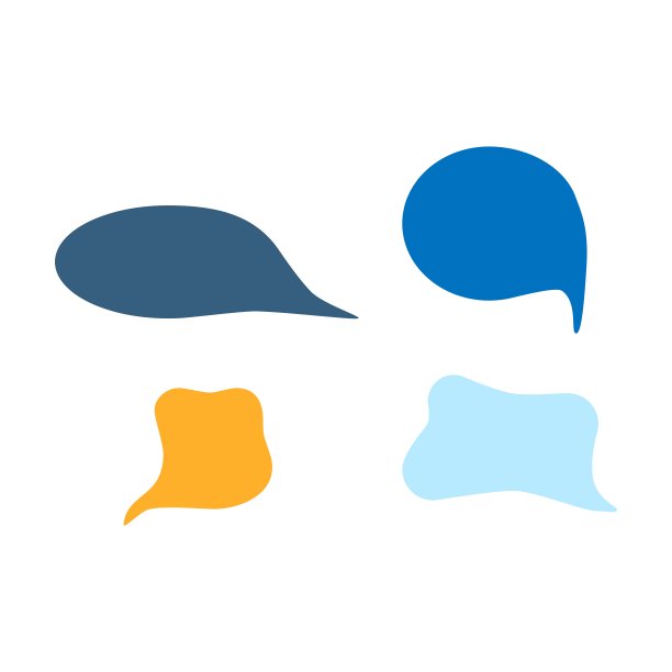 语音气泡图标设置。聊天的象征。平面矢量图解孤立图片下载