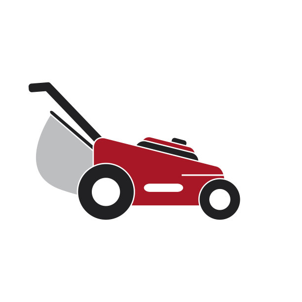 割草机与袋矢量图标，园艺图标图片下载