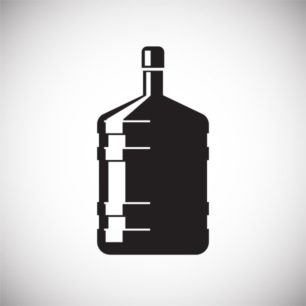 水图标蓝色设置在黑色背景的图形和网页设计，现代简单的矢量标志。网络的概念。时髦的符号为网站设计网页按钮或移动应用程序。图片下载