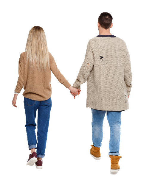 后视图去夫妇。图片下载
