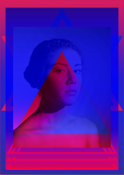 未来设计/Zine文化概念/双音派对，音乐背景图片下载