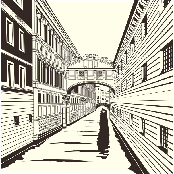 威尼斯的叹息桥图片下载