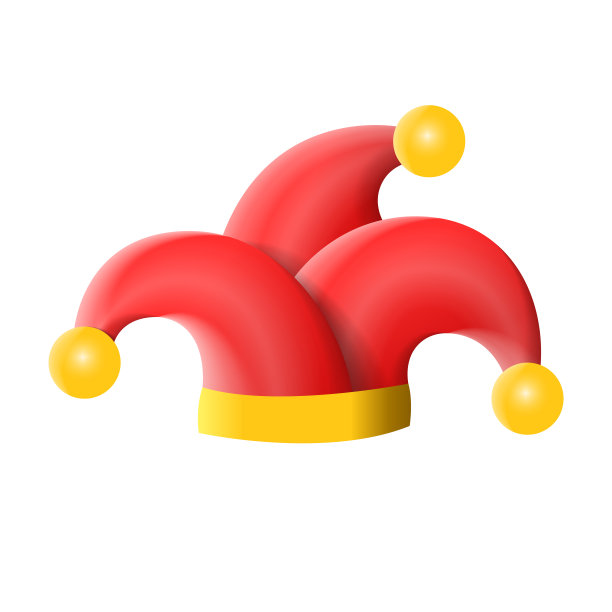 小丑帽玩具逼真。愚人节的事图片下载