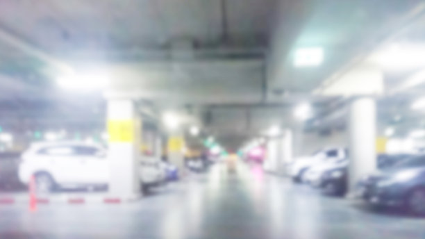抽象模糊的地下停车场图片下载