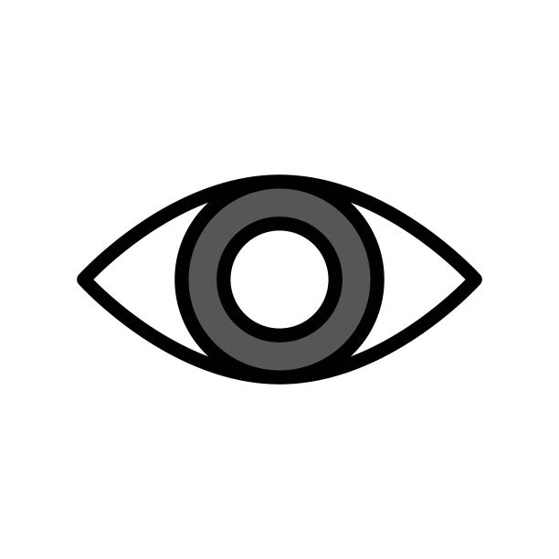 眼睛矢量社交媒体填充可编辑描边图标图片下载