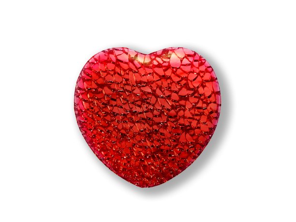纹理红色的心在白色的背景图片下载