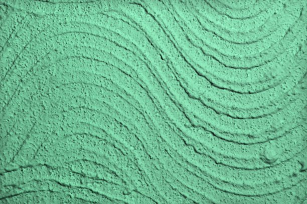 蓝绿色，海绿色划痕曲线灰泥在墙上纹理-不错的抽象照片背景图片下载