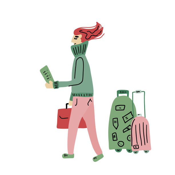 旅行平面的概念。矢量彩色插图。图片下载