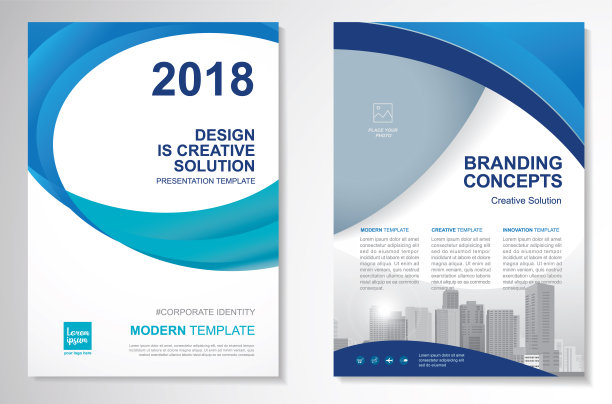 矢量宣传册传单设计布局模板图片下载