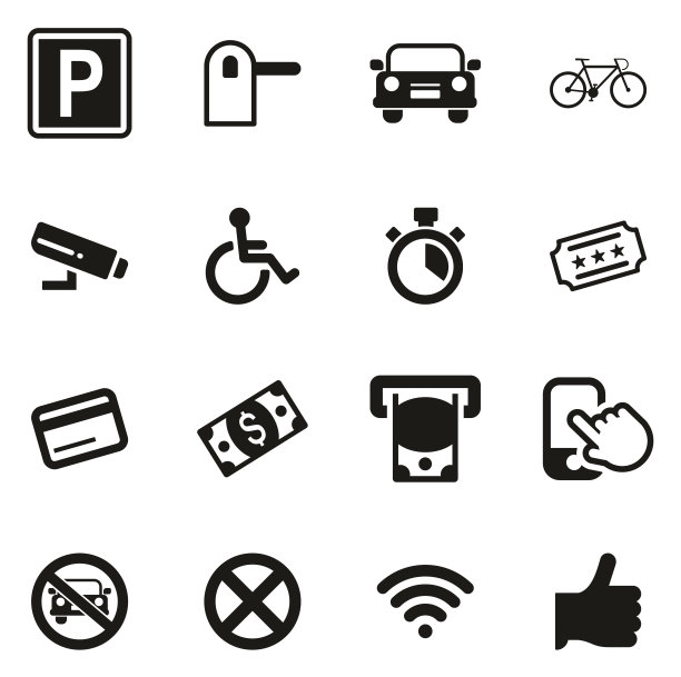 停车场或停车场图标图片下载