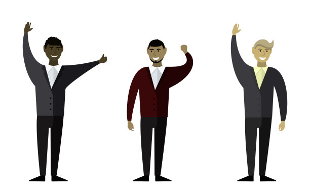 三个不同种族的人图片下载