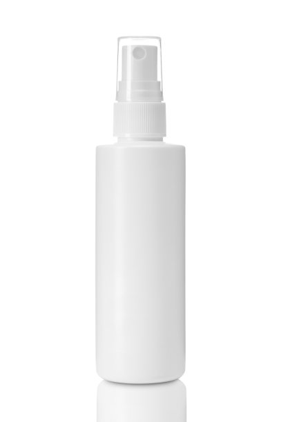 空白包装化妆品塑料瓶隔离。图片下载