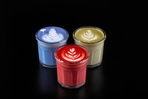 五颜六色的咖啡图片下载