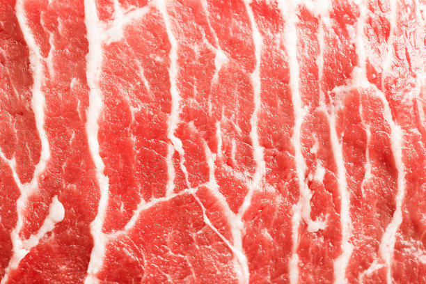 美味的鲜肉的质地或背景。红色的牛肉质地紧密。肉类食品的背景。图片下载