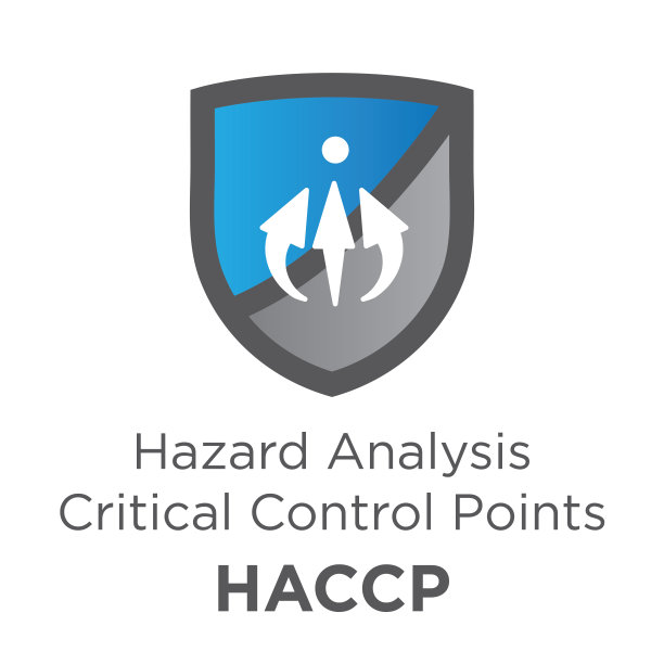 HACCP -危害分析关键控制点图标，带有奖励或复选标记图片下载