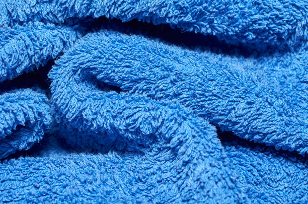 织物图案的微距照片，纺织品服装的近景与浅景深的领域图片下载