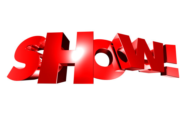 红色的3 d秀!图片下载