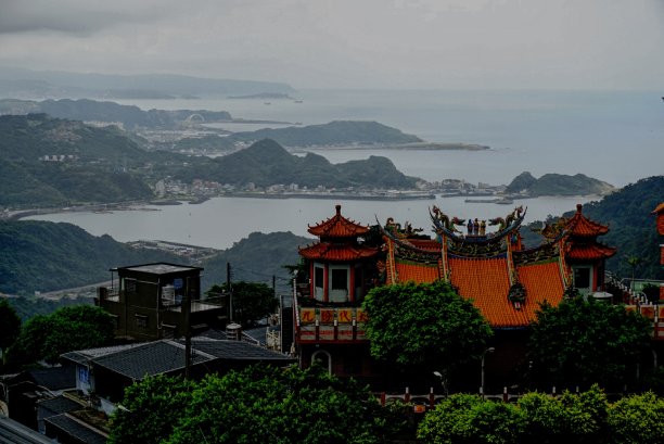 中国台湾台北山谷的雨天图片下载