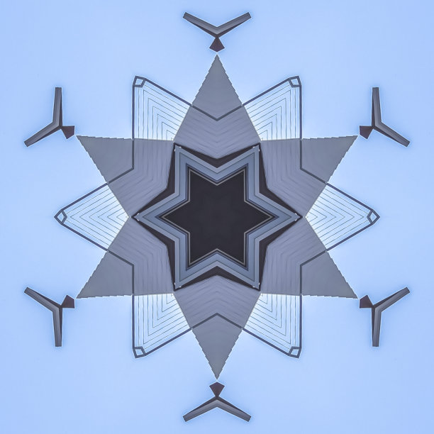 抽象的星形不动产照片图片下载