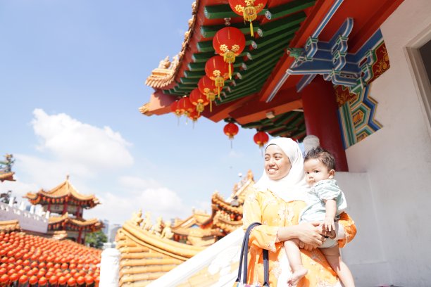 参观中国的寺庙图片下载