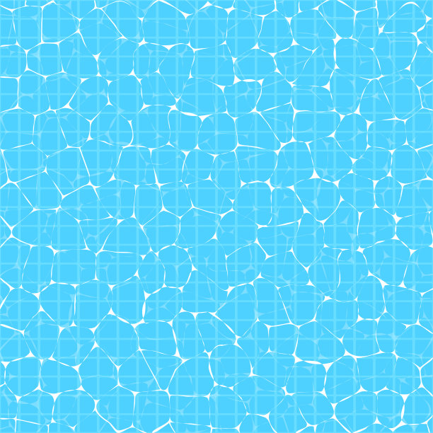 纹理水面反射阳光。游泳池俯视图。夏季概念水放松。矢量插图在平面风格。素材图片