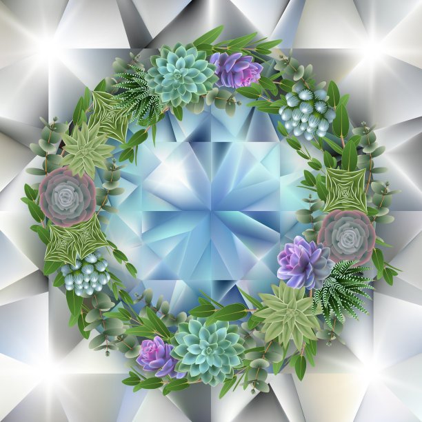 花卉卡片模板素材图片