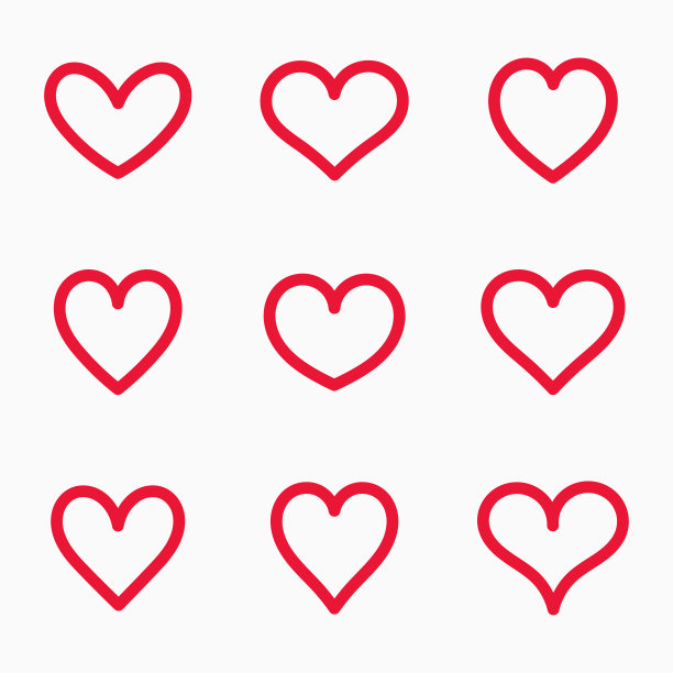 爱心矢量图素材ID：331736910