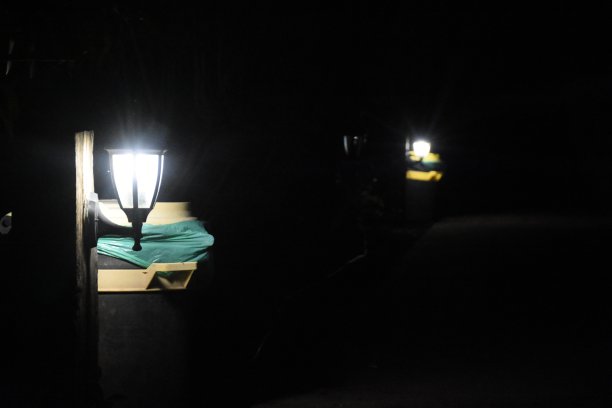 夜间街灯照明图片下载