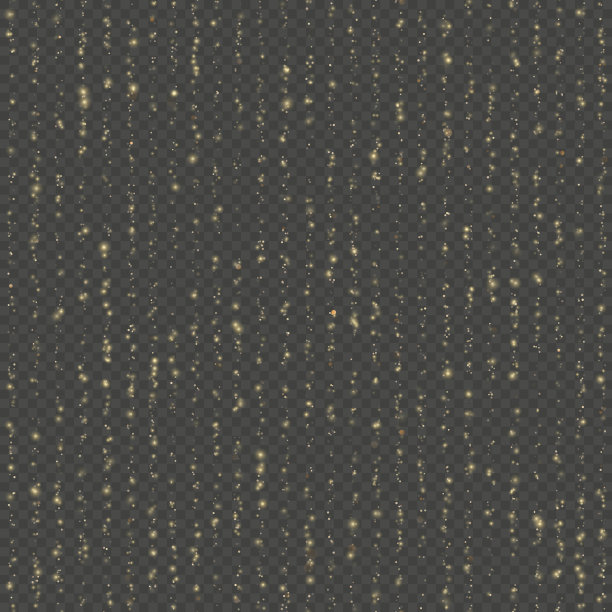 无缝独特的金雨散景。闪闪发光的灯光线。闪闪发光的线程。节日花环灯或时尚strass滴嘉年华，圣诞节，新年装饰。EPS 10矢量文件图片下载