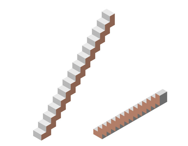 楼梯。孤立在白色背景上。3 d矢量插图。图片下载