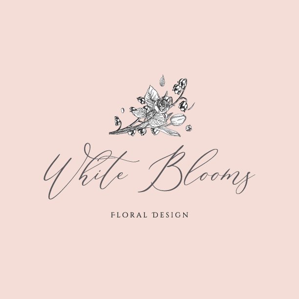 矢量植物女性品牌标志模板概念。图片下载