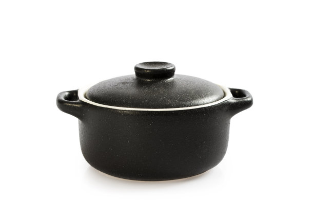 煮锅孤立上白图片下载