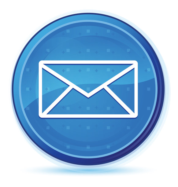 电子邮件图标午夜蓝色素数圆按钮图片下载