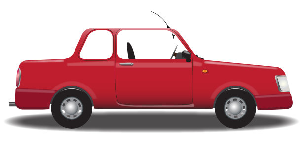 红色的轿车图片下载