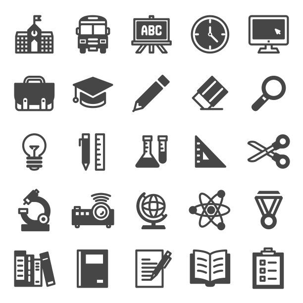 教育图标设置25图片下载