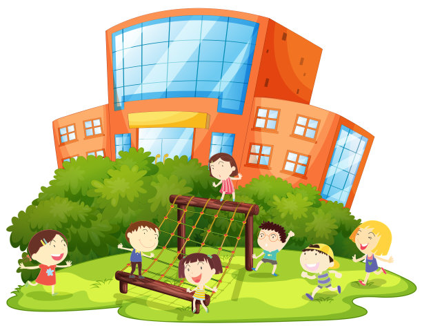 孩子们在游乐场玩耍图片下载