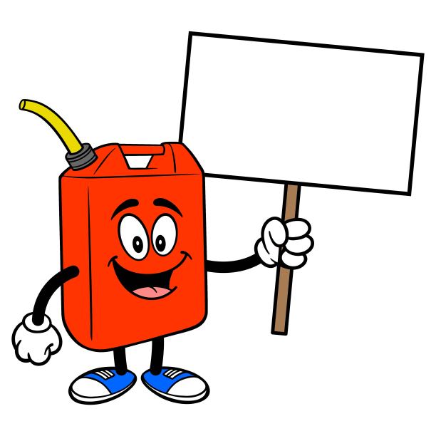 有标志的汽油罐图片下载