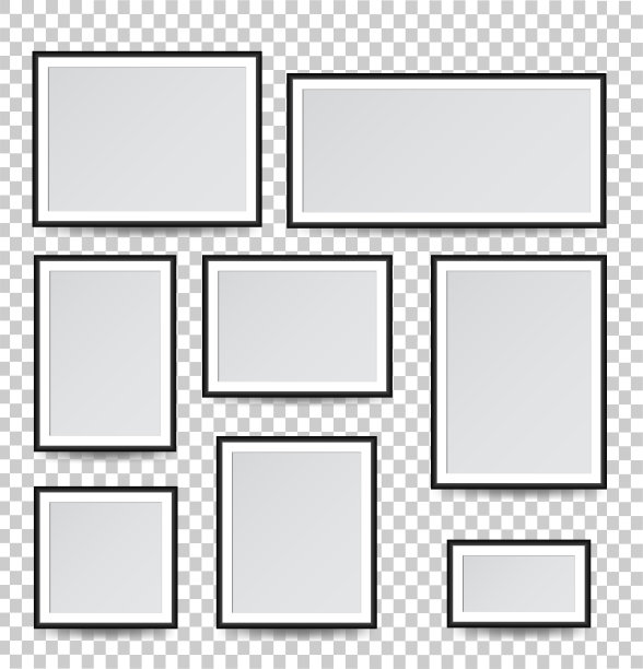 白色背景上的一组绘画插图。平面风格图片下载