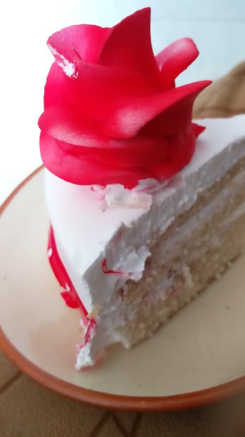 玫瑰形状的蛋糕图片下载
