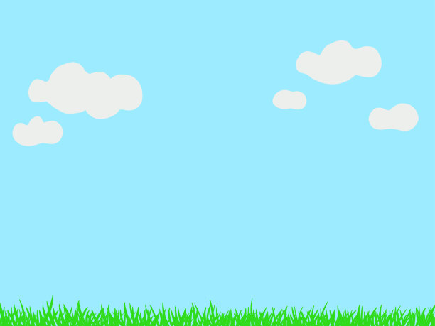 绿草和云图片下载