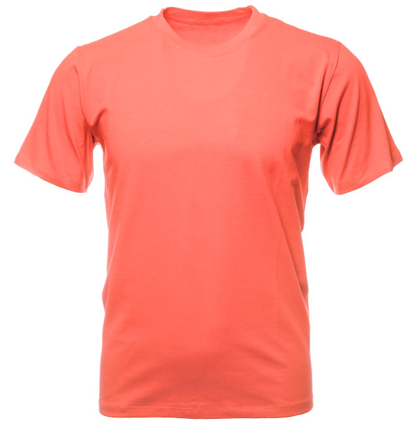 活珊瑚2019流行色短袖t恤隐形人体模型隔离图片下载