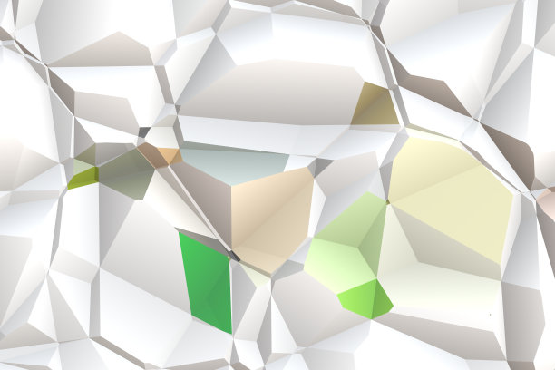 在白色背景上的多边形的抽象背景图片下载