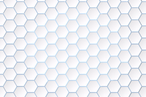 3d渲染，白色六角形背景图片下载